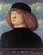 BELLINI, Giovanni Portrait of a Young Man xob oil